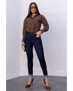 CALÇA SKINNY COM BORDADO TRIPLE DRY 133732 1