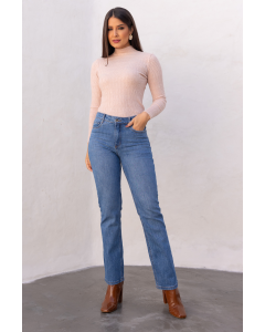 CALÇA RETA COM BORDADO LUREX 133739 1